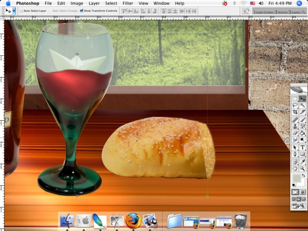 Creation of Wine and dancing: Step 14